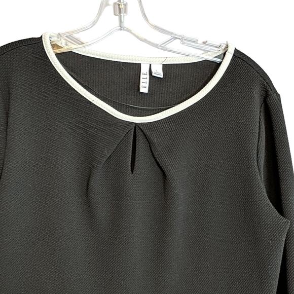 Elle Keyhole Top, Blac/White - Picture 2 of 6